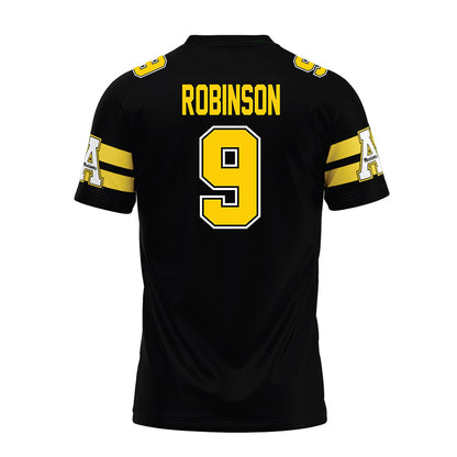 App State - NCAA Football : Ahmad Robinson - Black Premium Football Jersey-1
