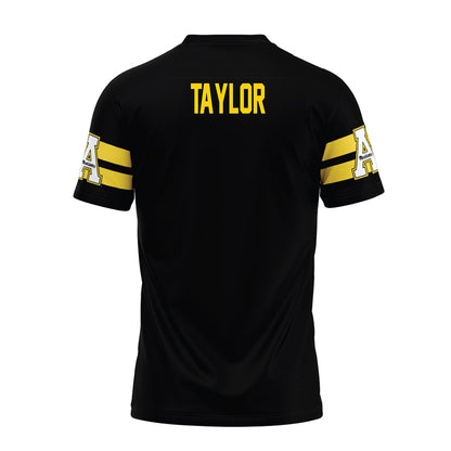 App State - NCAA Football : Zachary Taylor - Black Premium Football Jersey-1