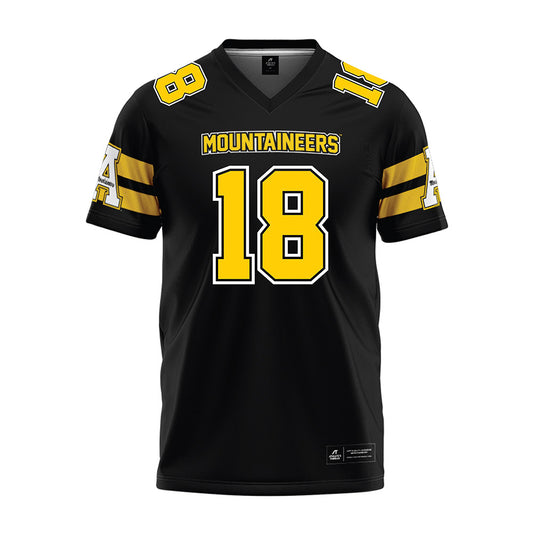 App State - NCAA Football : Kamauri Austin - Black Premium Football Jersey-0