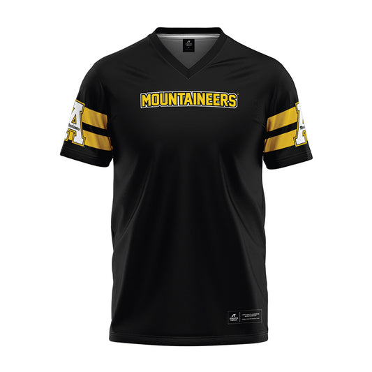 App State - NCAA Football : J'Marion Burnette - Black Premium Football Jersey-0