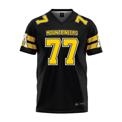 App State - NCAA Football : Daniel Davis - Black Premium Football Jersey-0