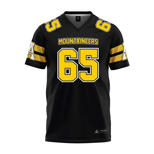 App State - NCAA Football : Mac Walters - Black Premium Football Jersey-0