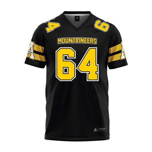 App State - NCAA Football : Jarvis Potts - Black Premium Football Jersey-0
