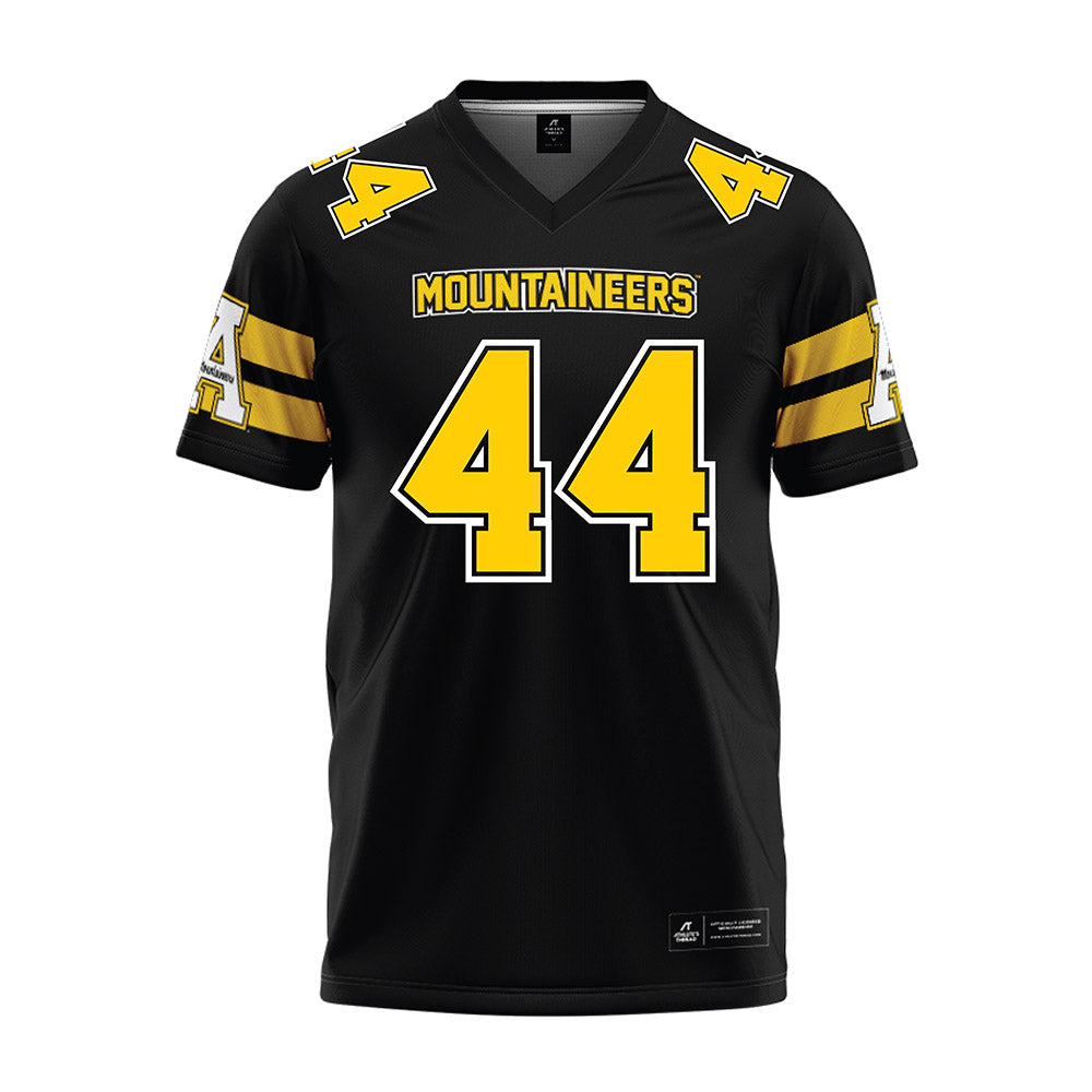 App State - NCAA Football : Manny Lewis - Black Premium Football Jersey-0