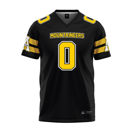 App State - NCAA Football : Doopah Coleman - Black Premium Football Jersey-0