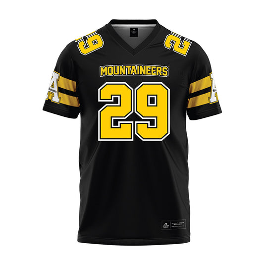 App State - NCAA Football : Carter Everett - Black Premium Football Jersey