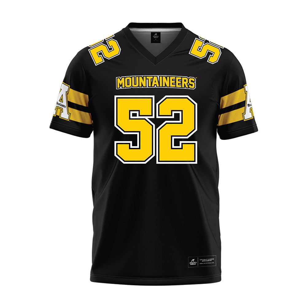 App State - NCAA Football : Michael McClenton - Black Premium Football Jersey-0