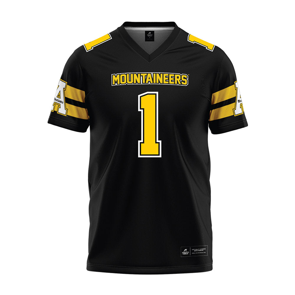 App State - NCAA Football : Nate Branch - Black Premium Football Jersey-0