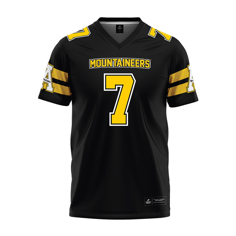 App State - NCAA Football : Darrin Fugitt - Black Premium Football Jersey-0