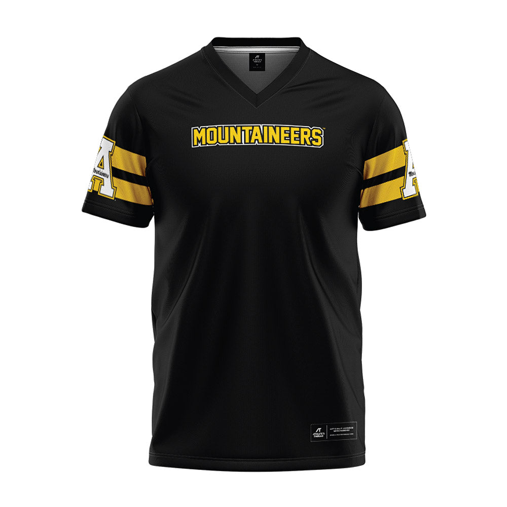 App State - NCAA Football : Devon Manuel - Black Premium Football Jersey-0