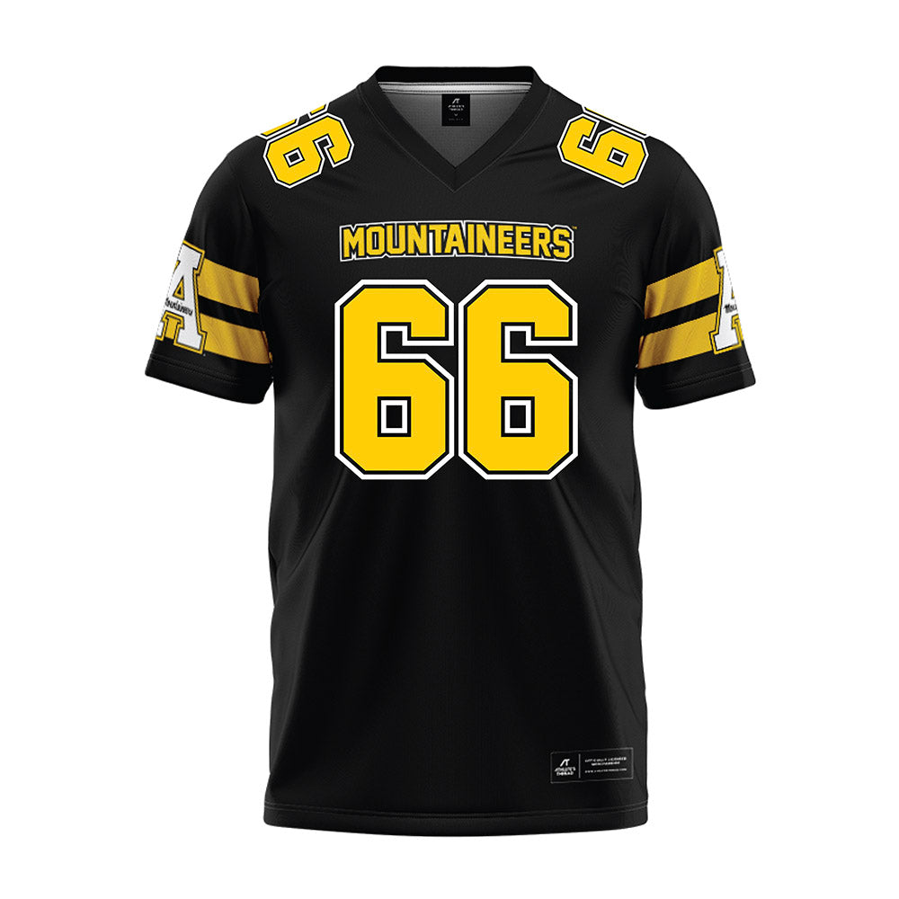 App State - NCAA Football : Danny Stevens - Black Premium Football Jersey-0