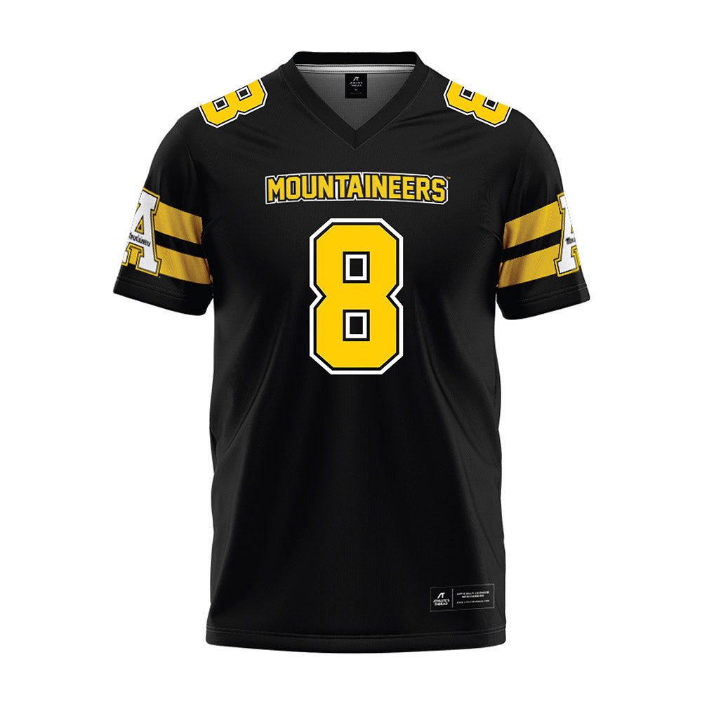 App State - NCAA Football : Dre Walker - Black Premium Football Jersey-0