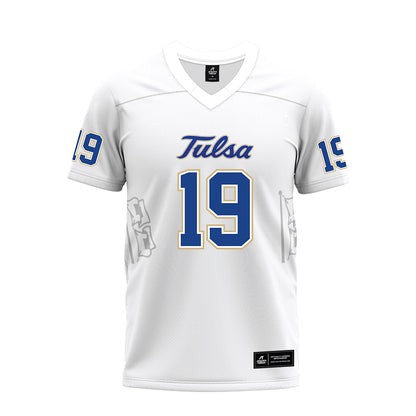 Tulsa - NCAA Football : Rylan Leathers - Premium Football Jersey-0
