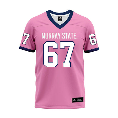 Murray State - NCAA Football : Thatcher Nagle - Pink Premium Football Jersey-0