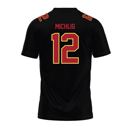 NSU - NCAA Football : Landon Michlig - Black Premium Football Jersey-1