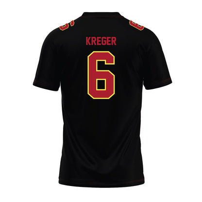 NSU - NCAA Football : Connor Kreger - Black Premium Football Jersey-1