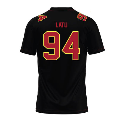 NSU - NCAA Football : Tau Latu - Black Premium Football Jersey-1