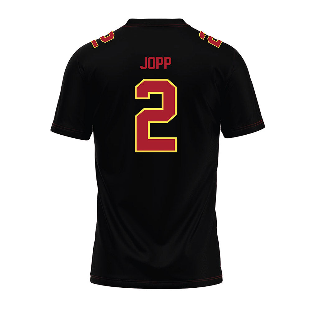 NSU - NCAA Football : Elijah Jopp - Black Premium Football Jersey-1