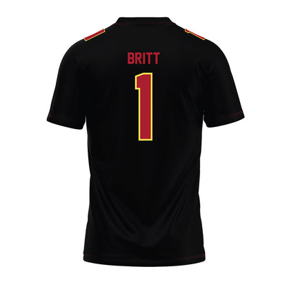 NSU - NCAA Football : Daniel Britt - Black Premium Football Jersey-1