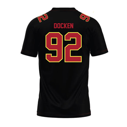 NSU - NCAA Football : Keaton Docken - Black Premium Football Jersey-1