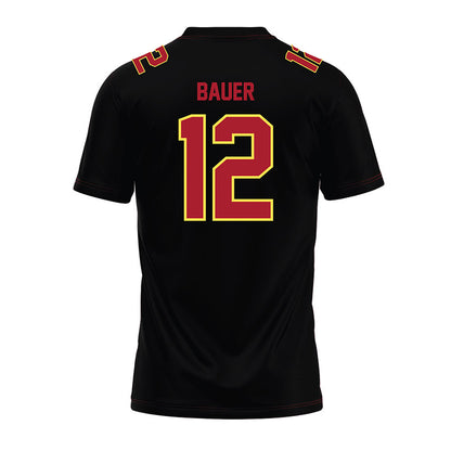 NSU - NCAA Football : Israel Bauer - Black Premium Football Jersey-1