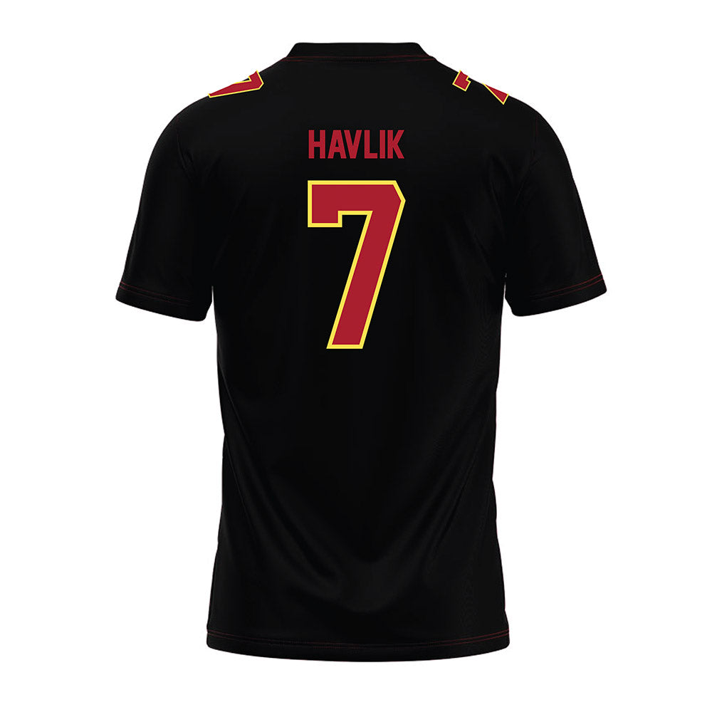 NSU - NCAA Football : Holden Havlik - Black Premium Football Jersey-1