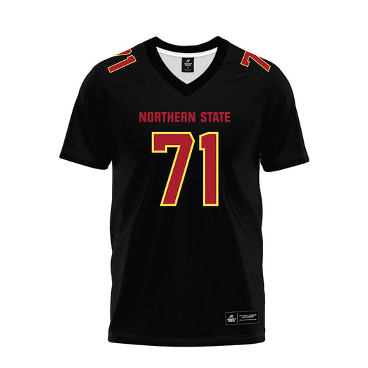 NSU - NCAA Football : Jayden Gournaris - Black Premium Football Jersey-0