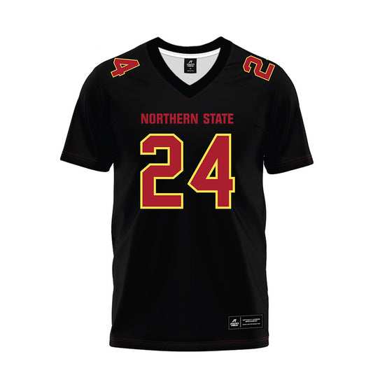 NSU - NCAA Football : Javonnee Szymanski - Black Premium Football Jersey-0