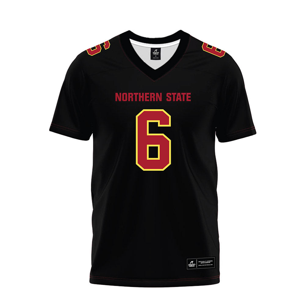 NSU - NCAA Football : Connor Kreger - Black Premium Football Jersey-0