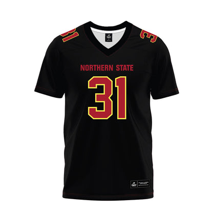 NSU - NCAA Football : Brecken Keoraj - Black Premium Football Jersey-0