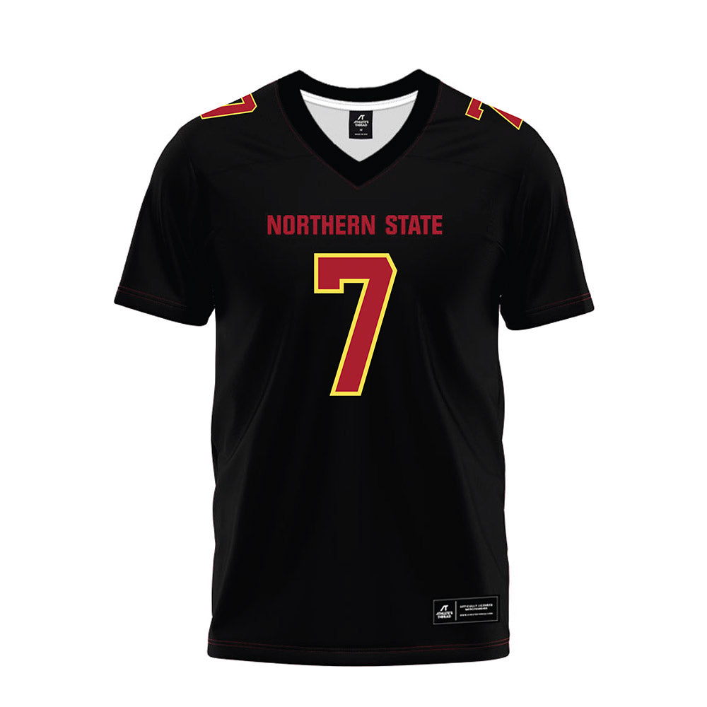NSU - NCAA Football : Javonnee Szymanski - Black Premium Football Jersey-0