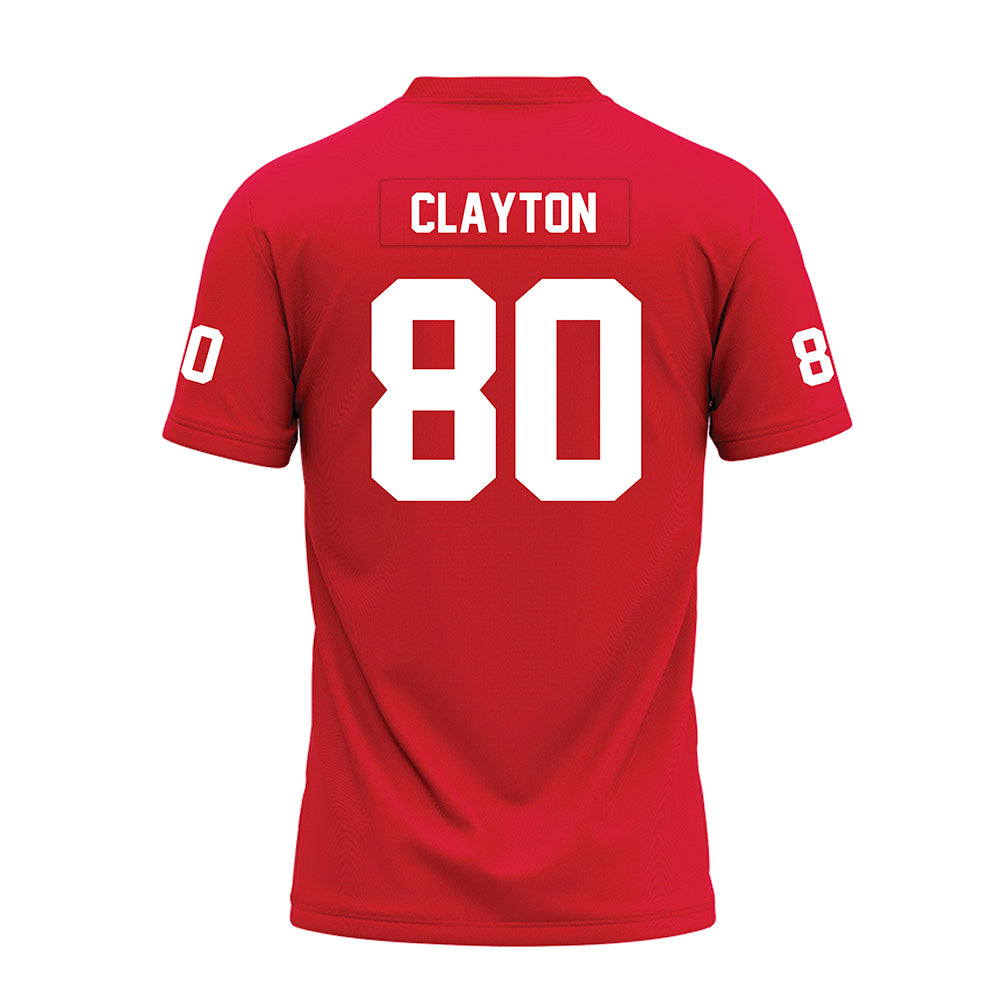 Nicholls State - NCAA Football : Amari Clayton - Red Premium Football Jersey-1