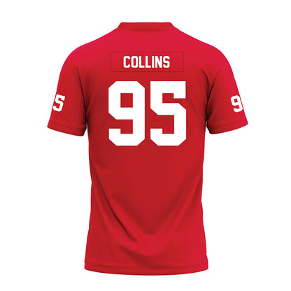 Nicholls State - NCAA Football : Shay Collins - Red Premium Football Jersey-1