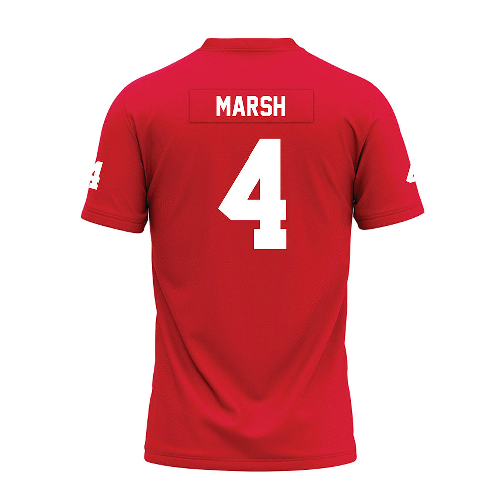 Nicholls State - NCAA Football : Ty Marsh - Red Premium Football Jersey-1