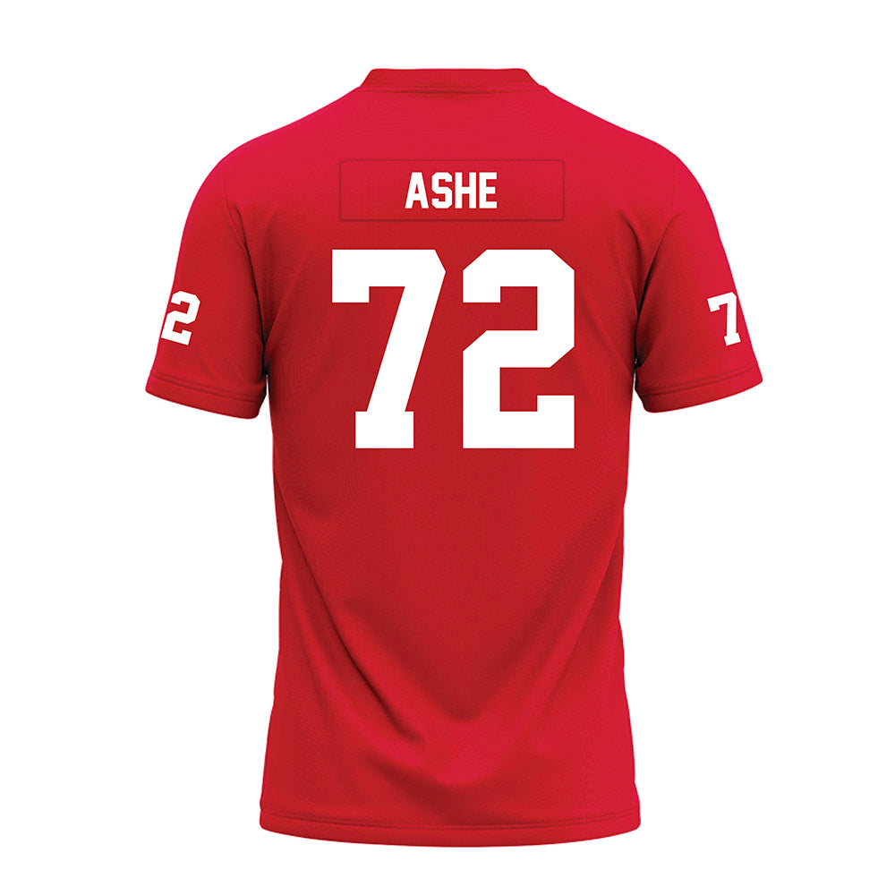 Nicholls State - NCAA Football : Thomas Ashe - Red Premium Football Jersey-1