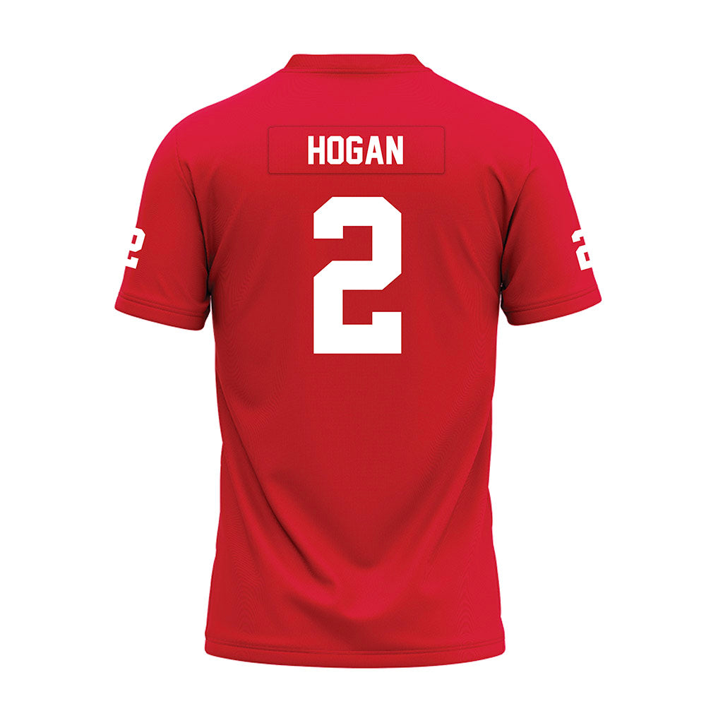 Nicholls State - NCAA Football : Deuce Hogan - Red Premium Football Jersey-1