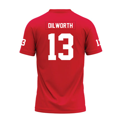 Nicholls State - NCAA Football : Zavian Dilworth - Red Premium Football Jersey-1