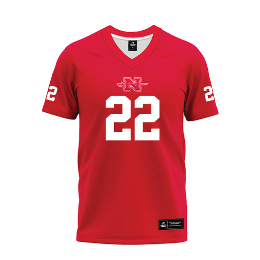 Nicholls State - NCAA Football : Zavian Dilworth - Red Premium Football Jersey-0