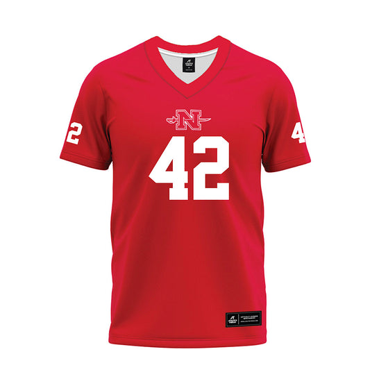 Nicholls State - NCAA Football : McAllister Callejo - Red Premium Football Jersey-0