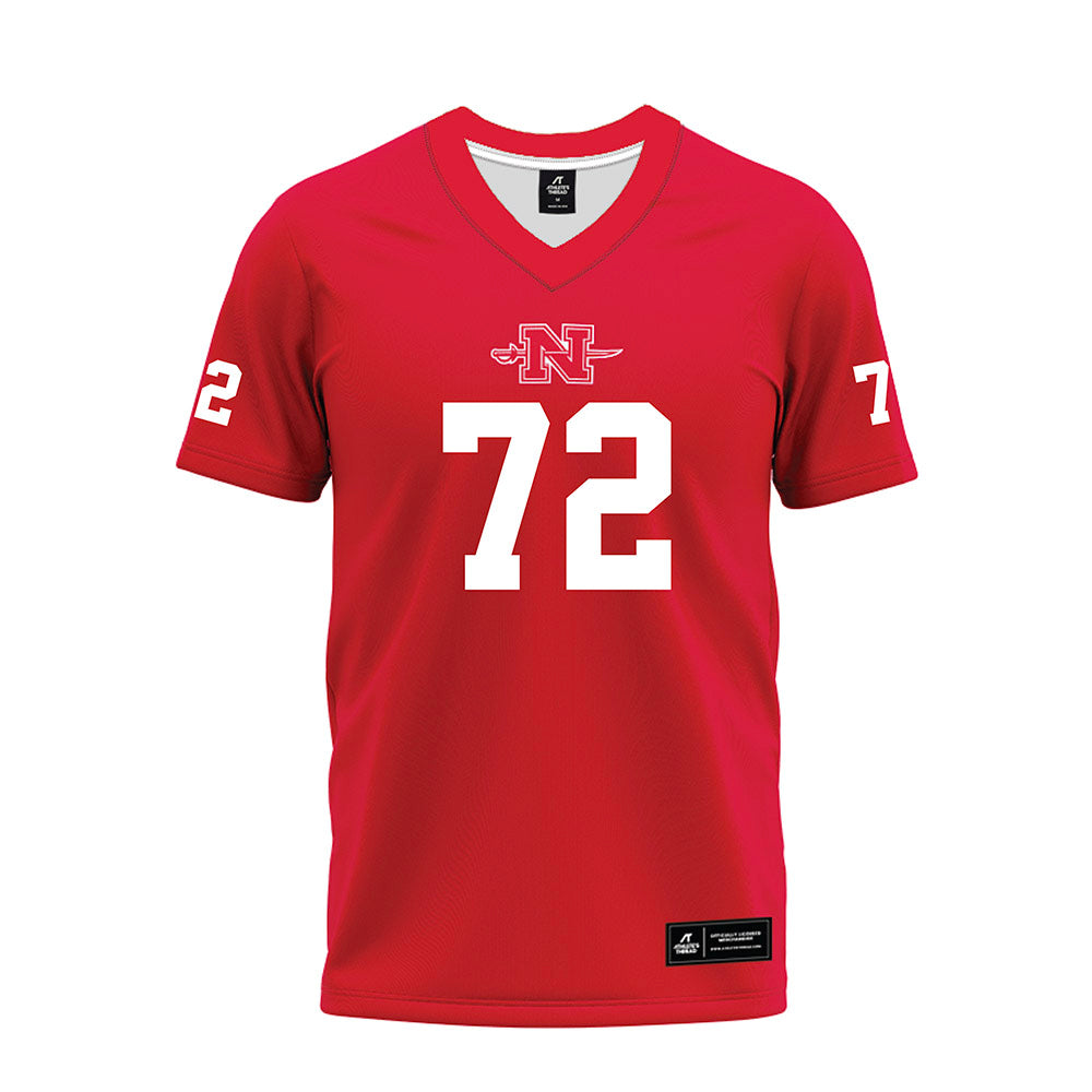 Nicholls State - NCAA Football : Thomas Ashe - Red Premium Football Jersey-0