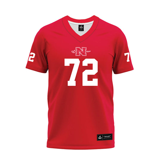 Nicholls State - NCAA Football : Thomas Ashe - Red Premium Football Jersey-0