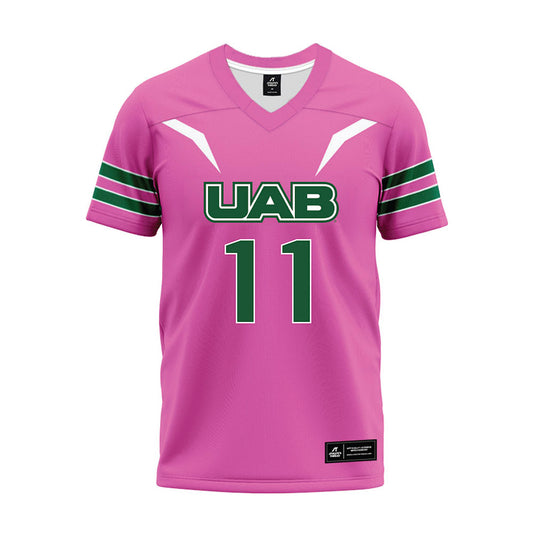 UAB - NCAA Football : AntaVeon McKenzie - Pink Premium Football Jersey-0
