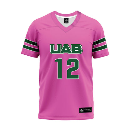 UAB - NCAA Football : Jaylen Elder - Pink Premium Football Jersey-0
