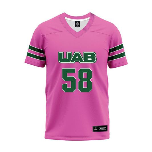 UAB - NCAA Football : JQuan Mason - Pink Premium Football Jersey-0