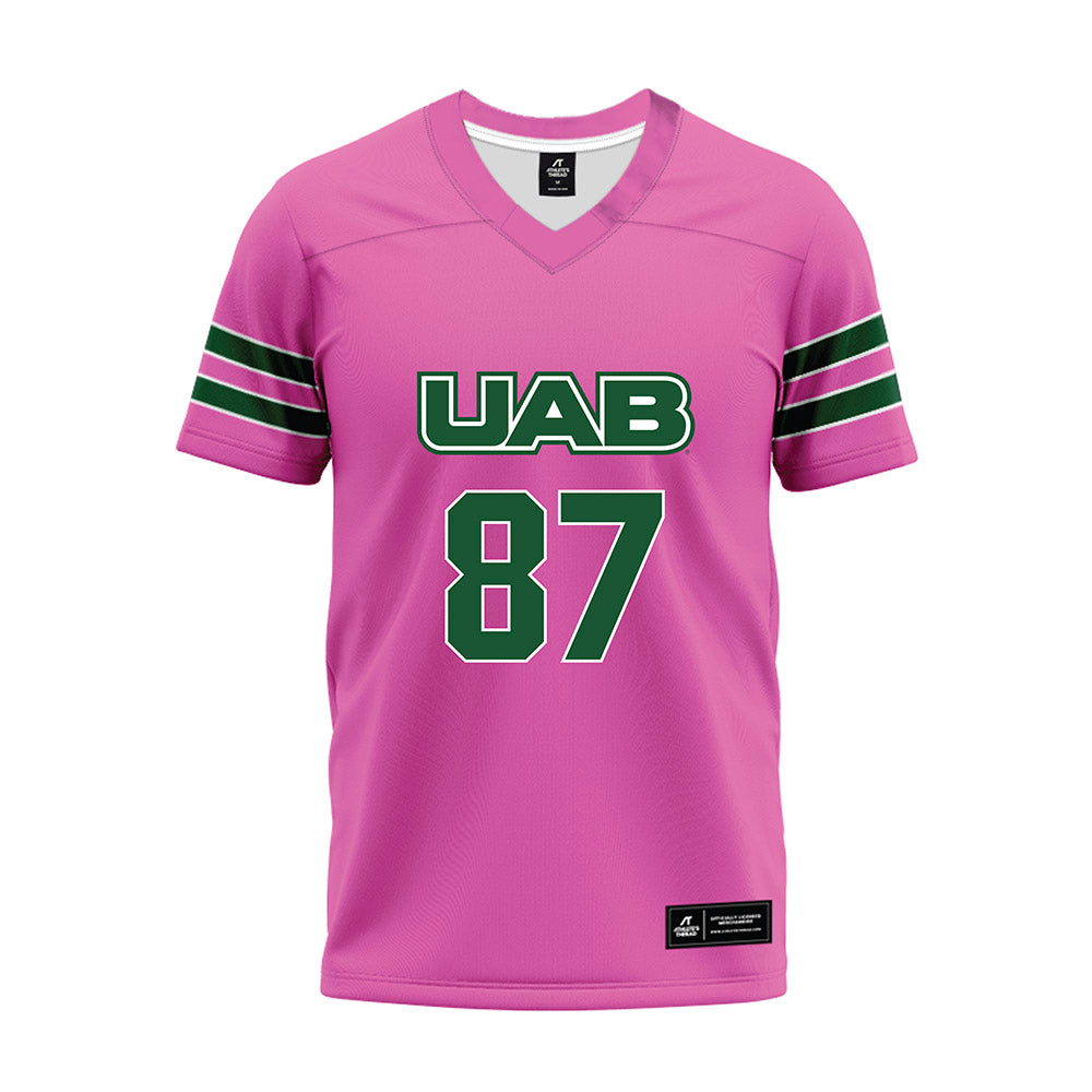 UAB - NCAA Football : Sean Persson - Pink Premium Football Jersey-0