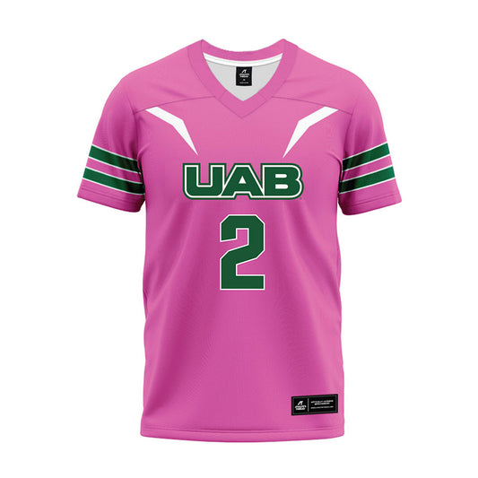 UAB - NCAA Football : Roderick Robinson - Pink Premium Football Jersey-0