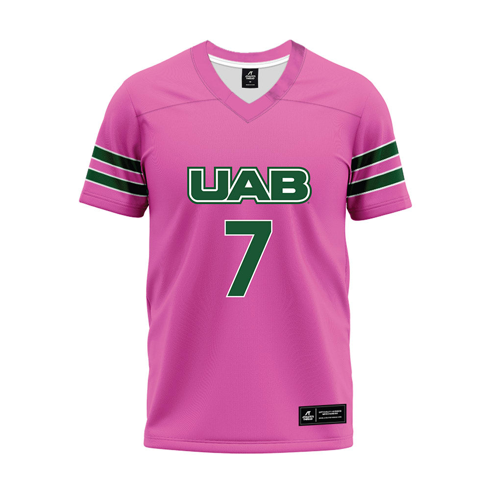 UAB - NCAA Football : adrian maddox - Pink Premium Football Jersey-0