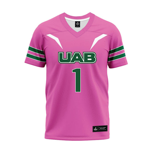 UAB - NCAA Football : Colby Dempsey - Pink Premium Football Jersey-0