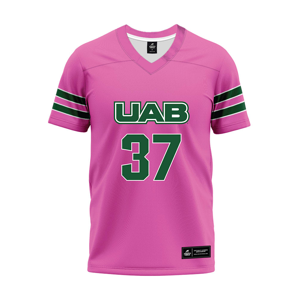 UAB - NCAA Football : Love Kirby - Pink Premium Football Jersey-0