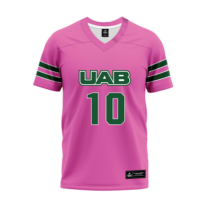 UAB - NCAA Football : Kris Wokomah - Pink Premium Football Jersey-0